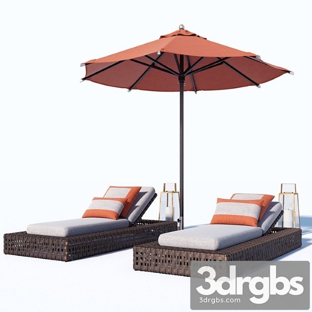 Restoration Hardware Outdoor Set 3dsmax Download - thumbnail 1