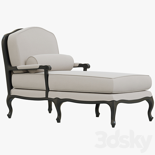 Restoration Hardware Toulouse Chaise 3DSMax File - thumbnail 1