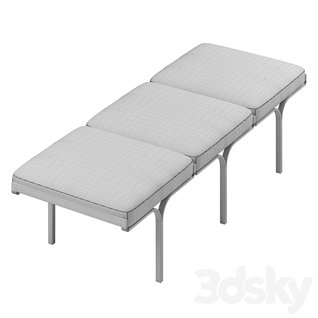 Rh 1960S Link Bench 3DSMax File - thumbnail 4