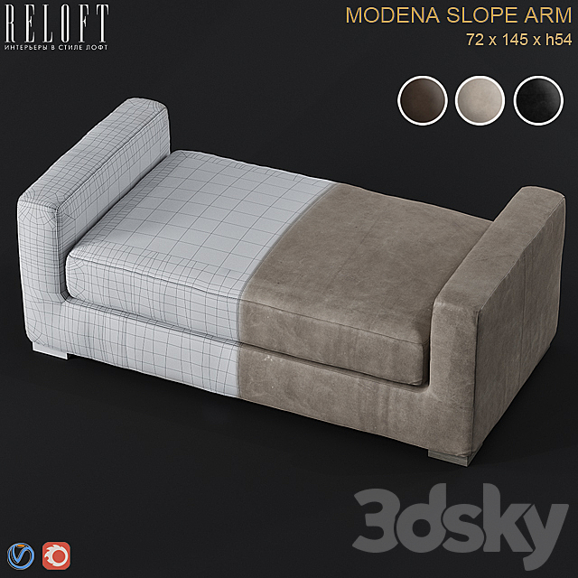 RH MODENA Bench 3ds Max - thumbnail 2