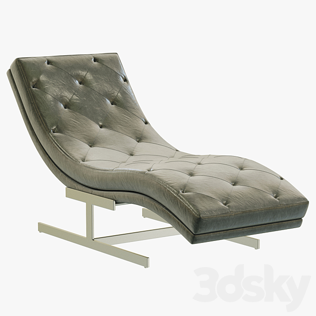 RH Modern Royce Leather Chaise 3DSMax File - thumbnail 1