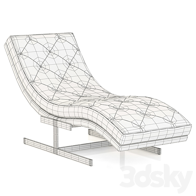 RH Modern Royce Leather Chaise 3DSMax File - thumbnail 3