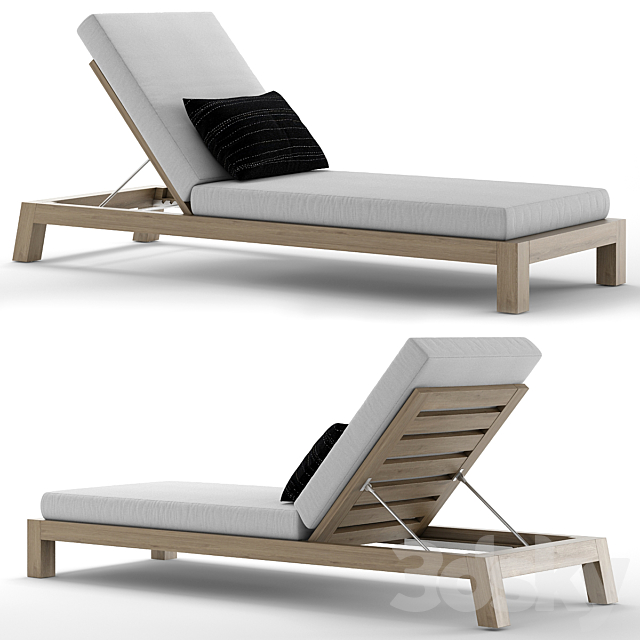 RH Outdoor Bonaire chaise 3ds Max - thumbnail 1