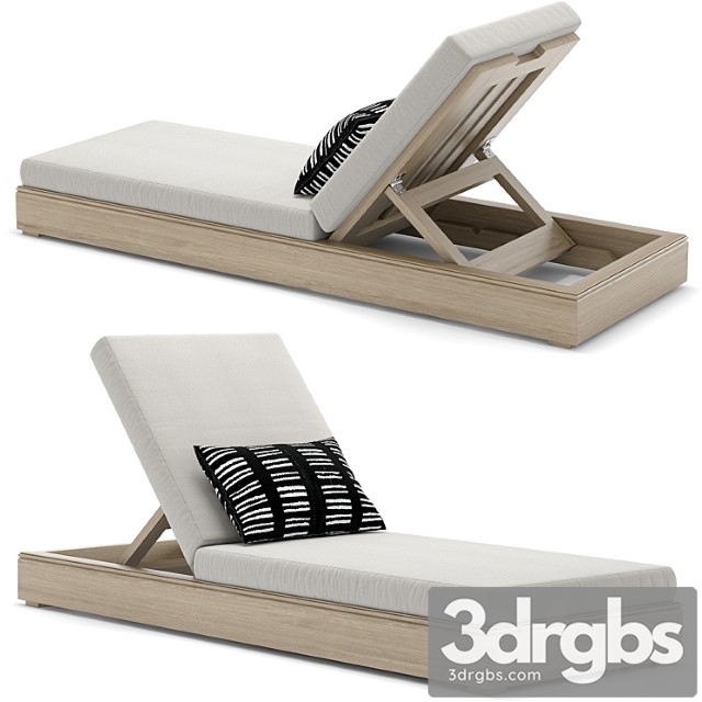 RH Outdoor Costa Chaise 3dsmax Download - thumbnail 1