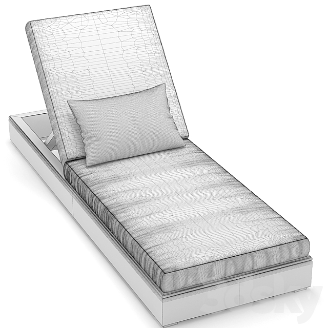 RH Outdoor Costa chaise 3DSMax File - thumbnail 3