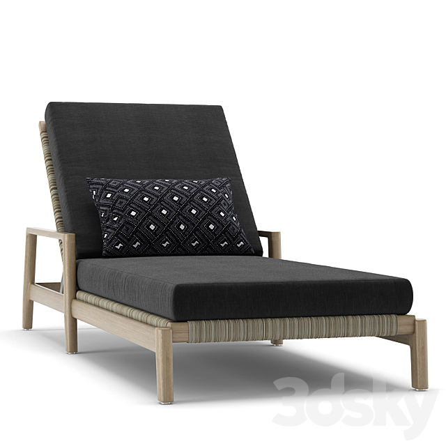 RH Outdoor Mesa chaise 3DS Max Model - thumbnail 2