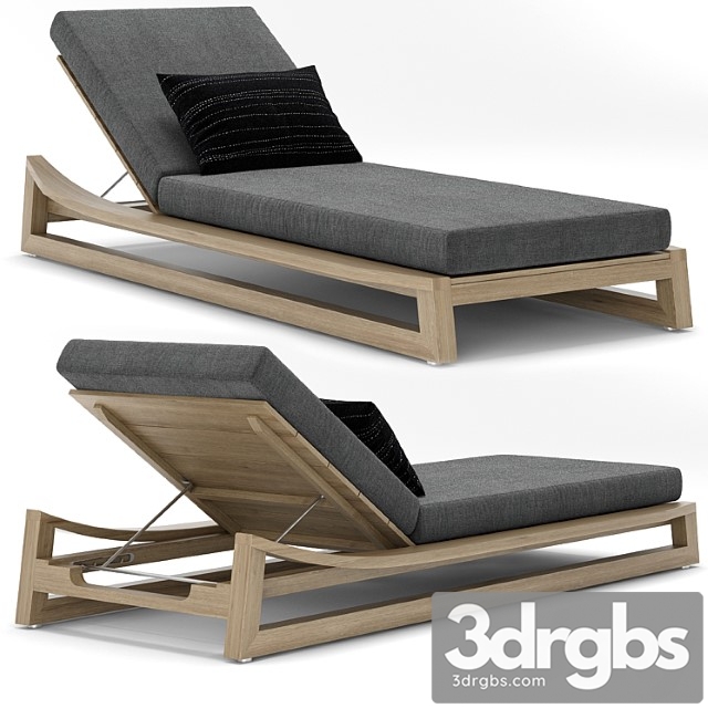 Rh outdoor sebastian chaise 2 3dsmax Download - thumbnail 1