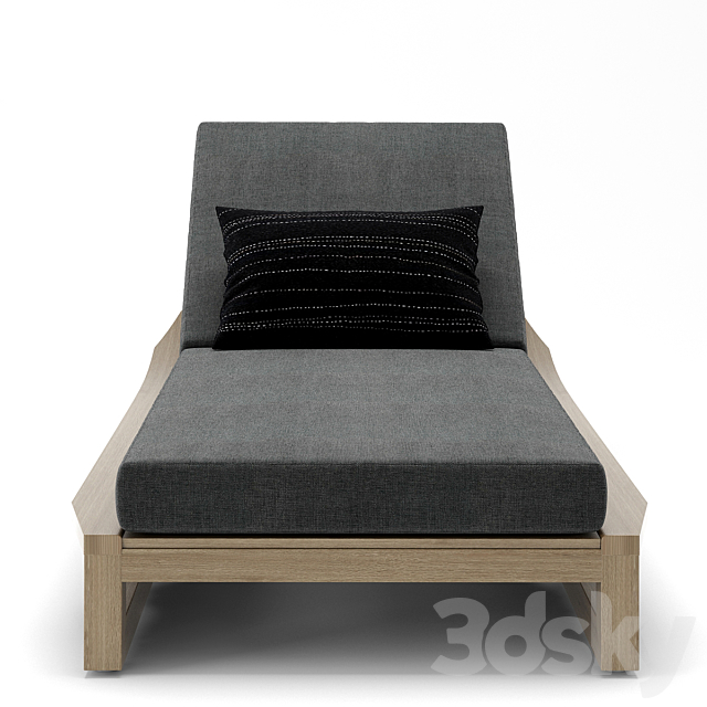 RH Outdoor Sebastian chaise 3DSMax File - thumbnail 2