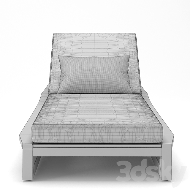 RH Outdoor Sebastian chaise 3DSMax File - thumbnail 3