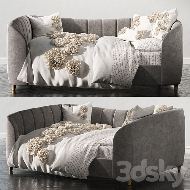 RH_VALENTINA VELVET FULL DAYBED 3DSMax File - thumbnail 1