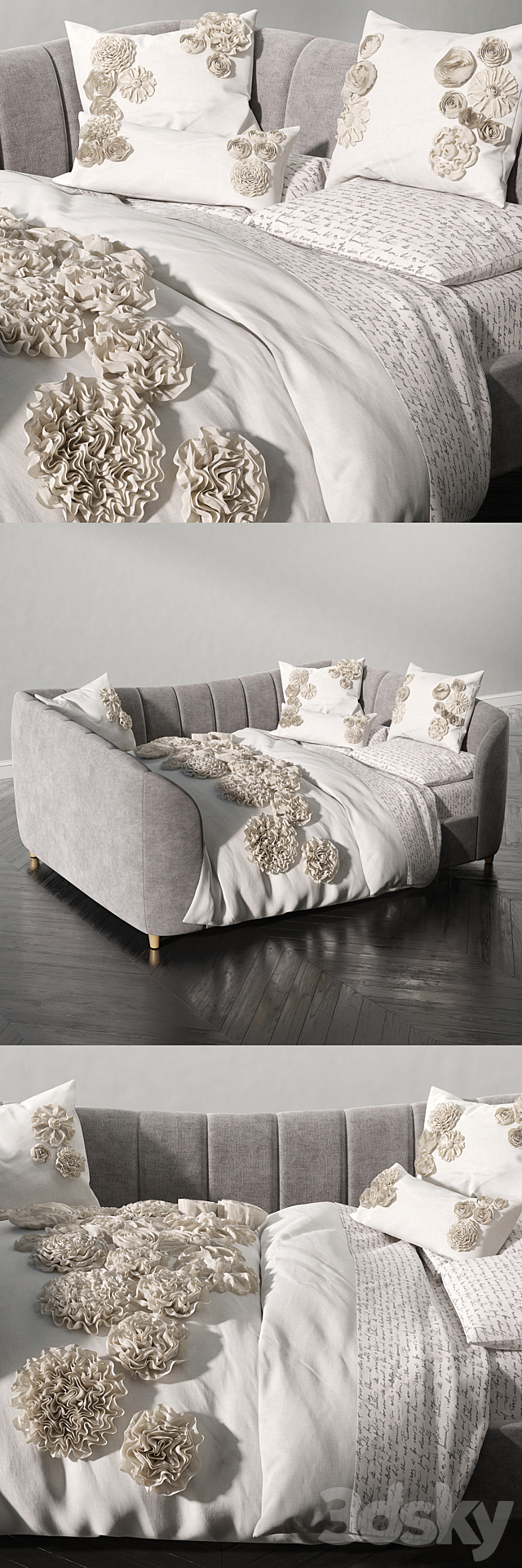 RH_VALENTINA VELVET FULL DAYBED 3DSMax File - thumbnail 2