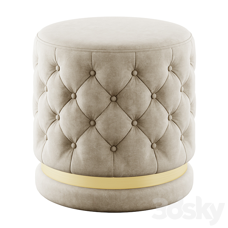 Round ottomans by !nspire 3DS Max Model - thumbnail 2