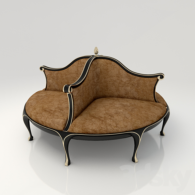 Round sofa Christopher Guy 3DSMax File - thumbnail 1