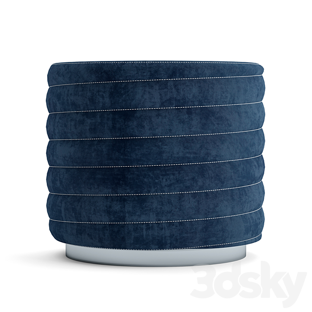 Round spiral pouf 3DSMax File - thumbnail 2