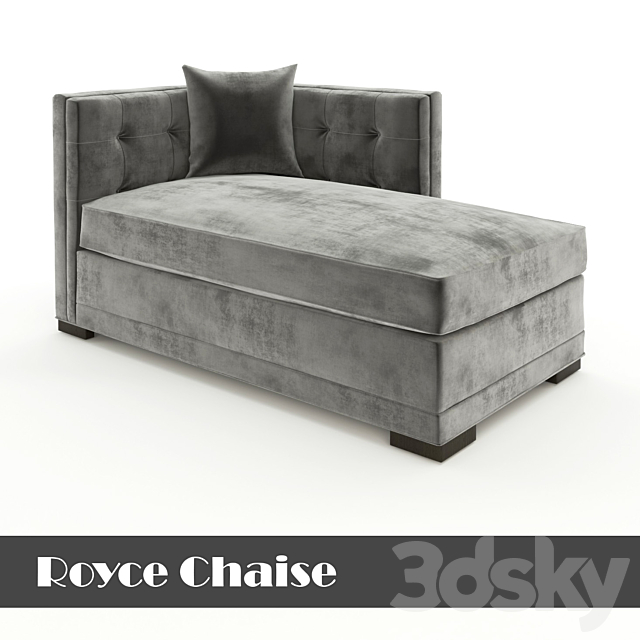 Royce Chaise 3DS Max Model - thumbnail 1