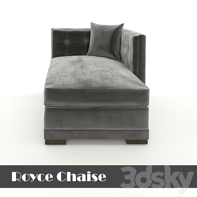 Royce Chaise 3DS Max Model - thumbnail 2