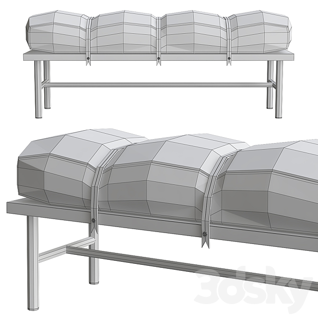 SAFARI BENCH 3DSMax File - thumbnail 2