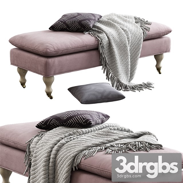 Safavieh Hampton Pillowtop Bench 3dsmax Download - thumbnail 1