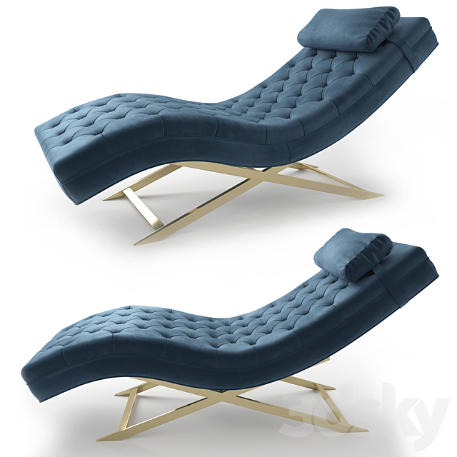 Safavieh MONROE CHAISE 3DSMax File - thumbnail 1