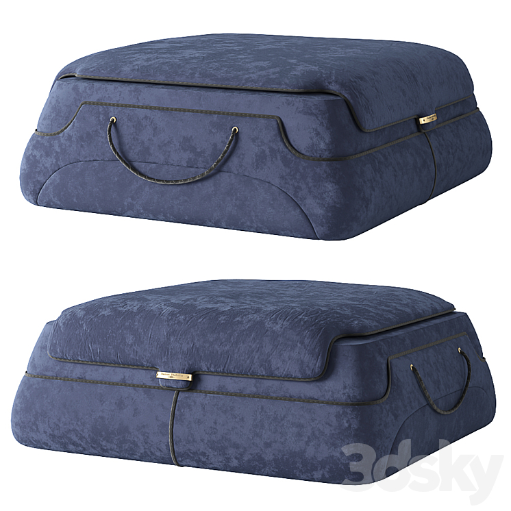 Saint Babila Bag pouf 3DS Max Model - thumbnail 1