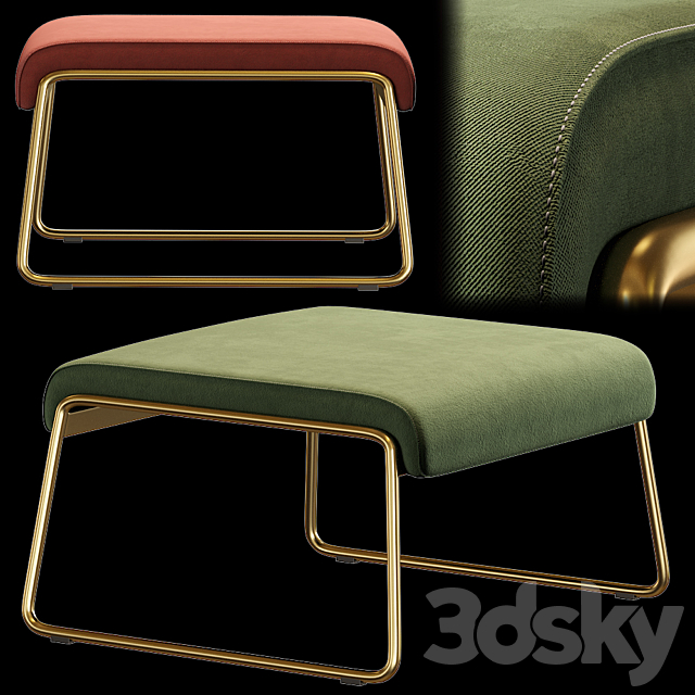 Scab Design Lisa Lounge pouf 3DSMax File - thumbnail 1