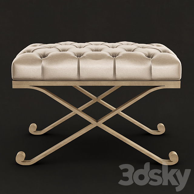 Schumacher – Veneto bench 3DS Max Model - thumbnail 2