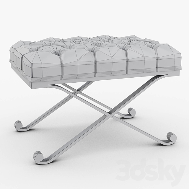 Schumacher – Veneto bench 3DS Max Model - thumbnail 4