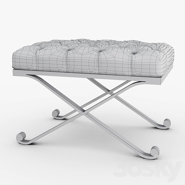 Schumacher – Veneto bench 3DS Max Model - thumbnail 5