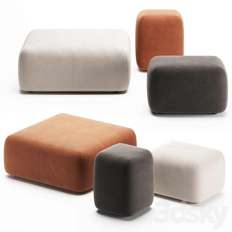 SEASON | Pouf by Viccarbe 3DS Max Model - thumbnail 1