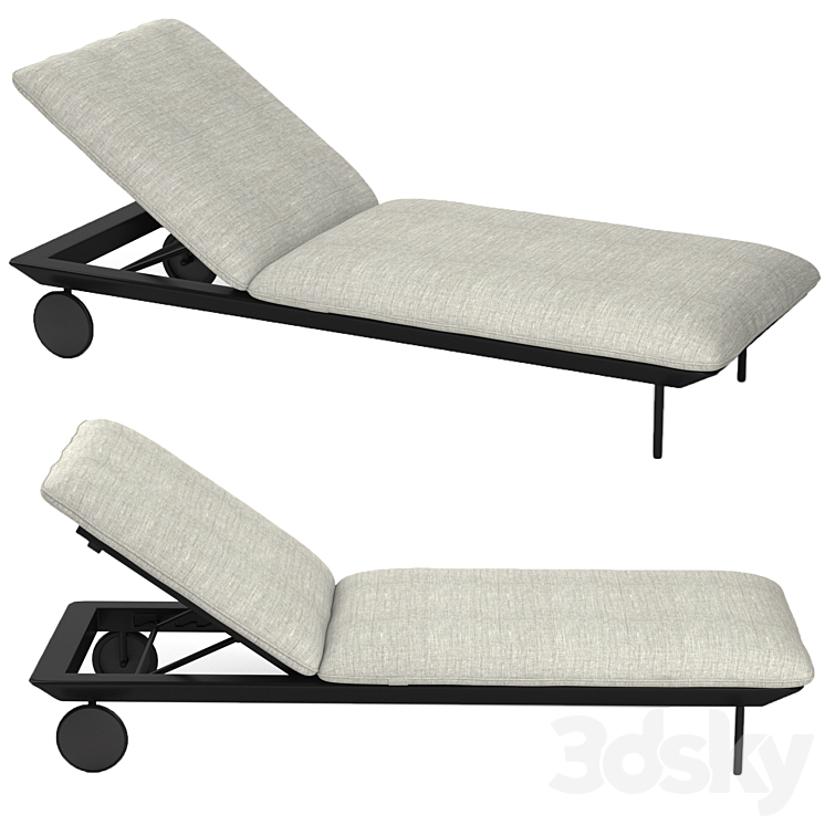 Senja lounger 3DS Max Model - thumbnail 1