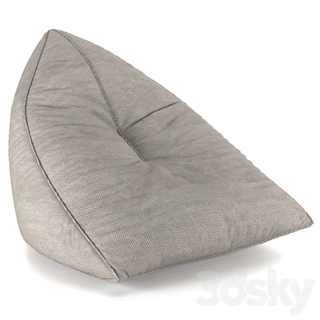 Set of poufs SAIL POUF TAUPE 3DSMax File - thumbnail 2