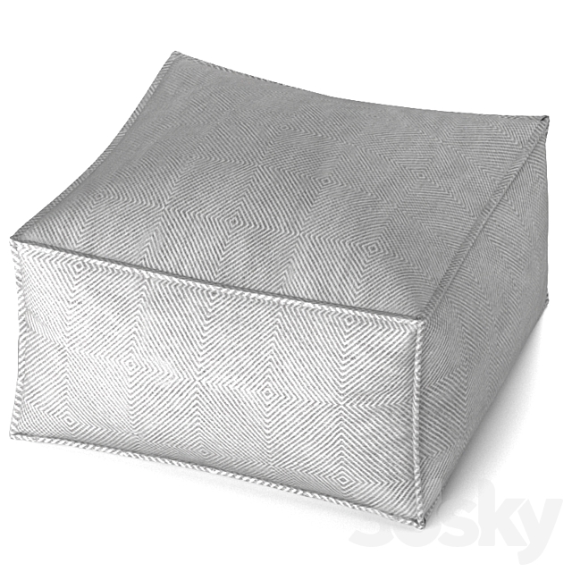 Set of poufs SAIL POUF TAUPE 3DSMax File - thumbnail 4