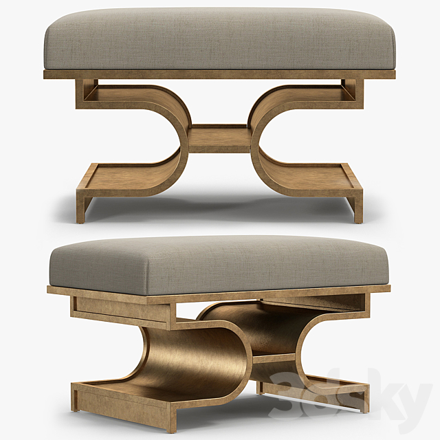 Sherrill Canet – Carlton bench 3ds Max - thumbnail 1