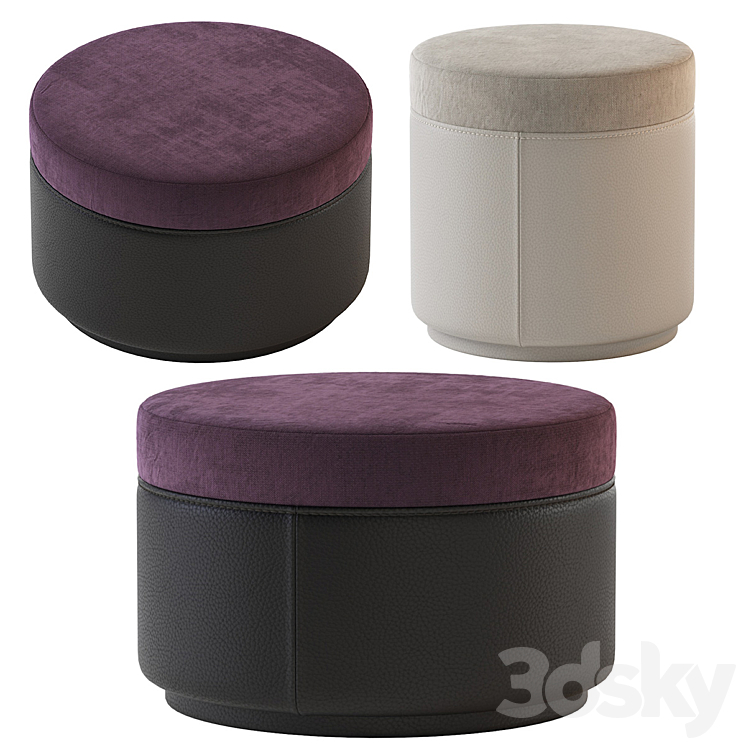 Sicis pouf 3DS Max Model - thumbnail 1