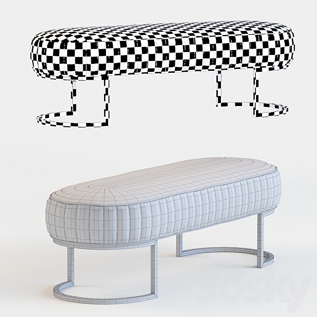 Signorini & Coco Bubble Bench Seat 3ds Max - thumbnail 3