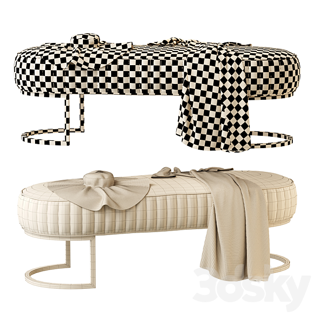 Signorini & Coco Bubble Bench Seat 3DSMax File - thumbnail 4