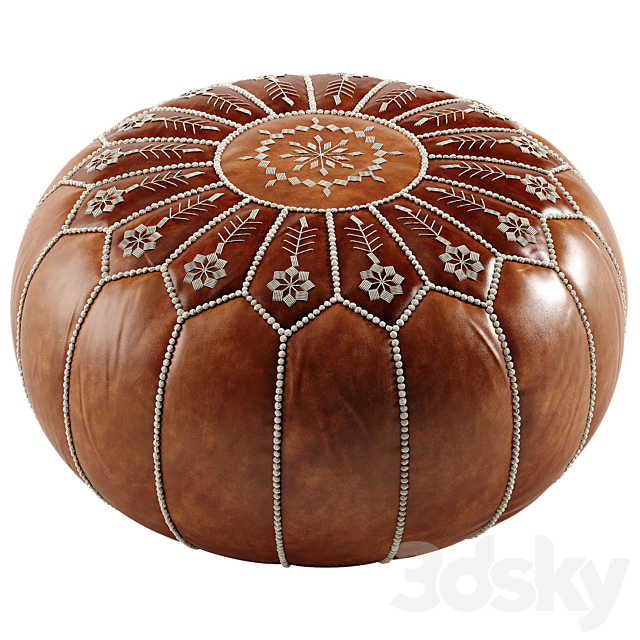 Sika Design Moroccan pouf 3DS Max Model - thumbnail 4