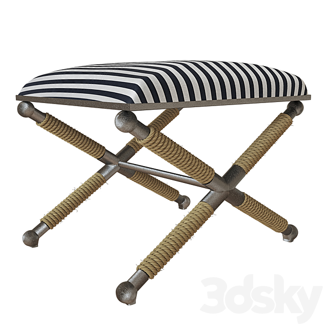 Small Bench _Uttermost 3DSMax File - thumbnail 1