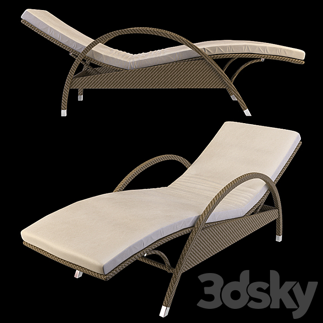 Smania Butterfly Lounge Chair 3ds Max - thumbnail 1