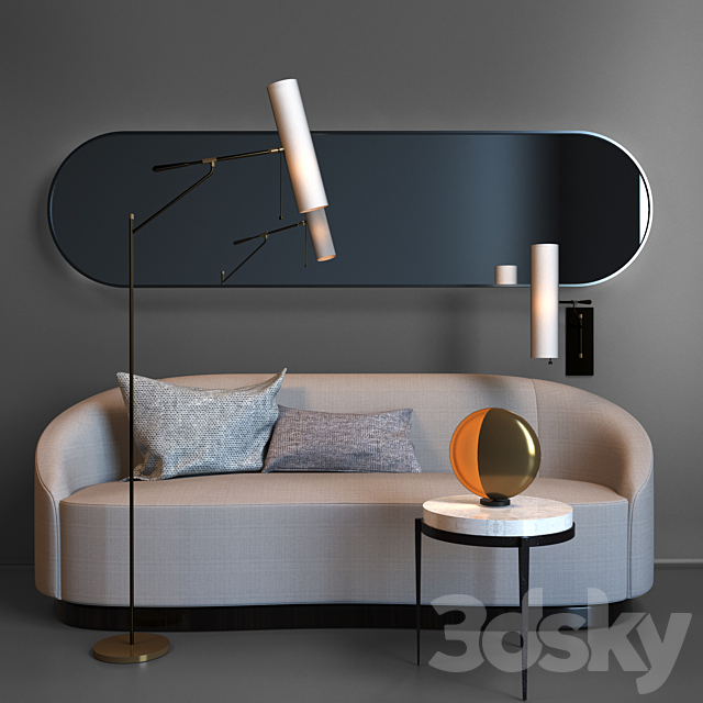 Sofa and Table Arteriorshome 3DSMax File - thumbnail 1