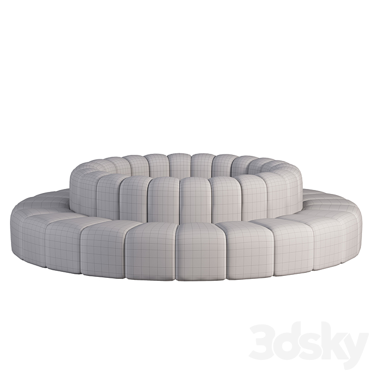 Sofa by bla station 3DS Max Model - thumbnail 2