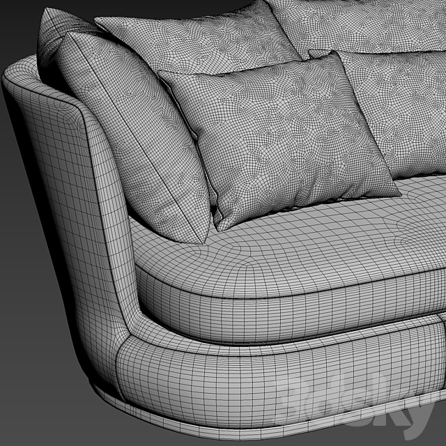 Sofa Maxalto APOLLO 3DS Max Model - thumbnail 3