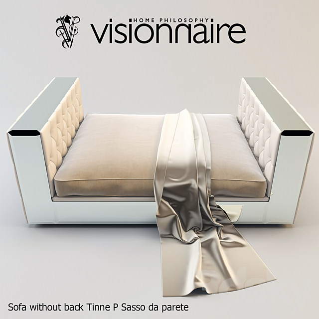 Sofa without back Tinne P Sasso da parete 3DSMax File - thumbnail 1