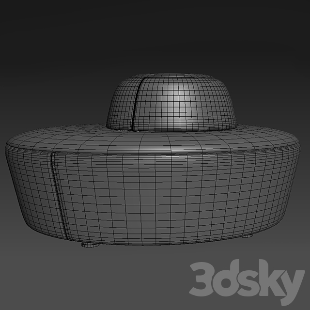 Solar Ottoman Set 02 3DSMax File - thumbnail 2