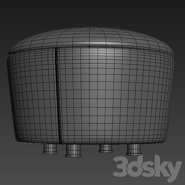 Solar Ottoman Set 02 3DSMax File - thumbnail 3