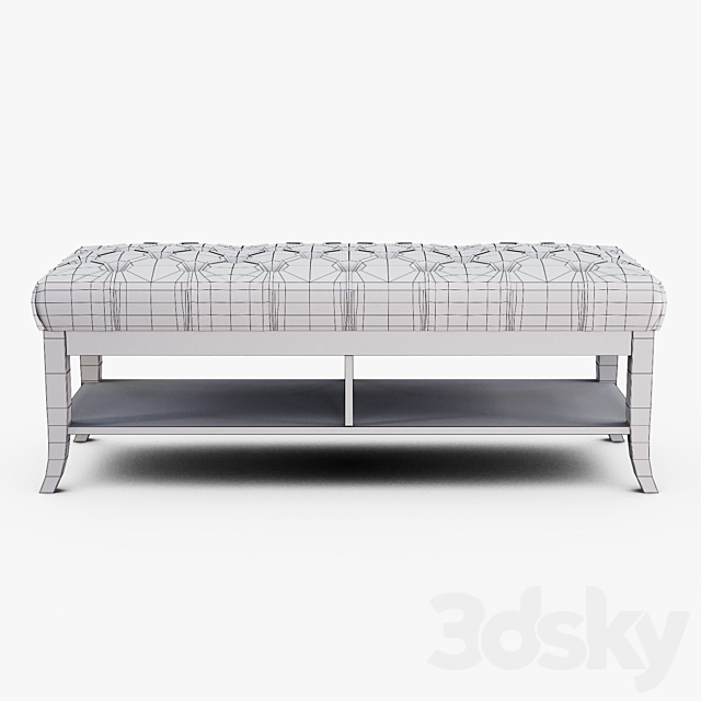 Stanley furniture _ Hudson street bed end bench 3DSMax File - thumbnail 2