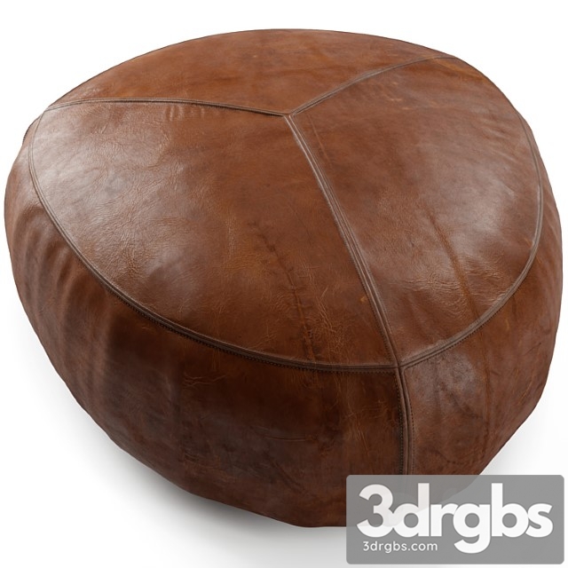 Stone rawhide brown ottoman 2 3dsmax Download - thumbnail 1