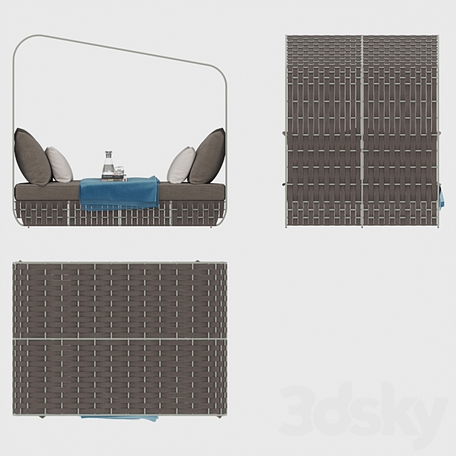 Strips Daybed By Skyline Design 3DSMax File - thumbnail 3