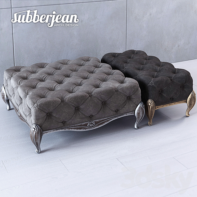 Subberjean Classical Banquette 2 3DS Max Model - thumbnail 1