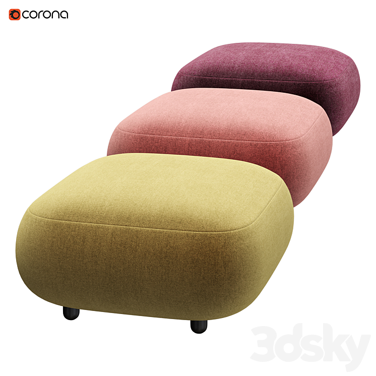 Sundae Ottoman | | Poof 3DS Max Model - thumbnail 2